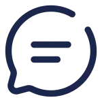Chat Round Line SVG Icon